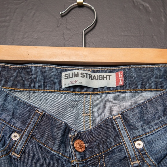 Levi's 514 Slim Straight Medium Wash Jeans W 29 - Picture 5 of 7